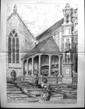Old Builder 1891 Architecture Ossuary Church Miliau Guimiliau Brittan 19th
