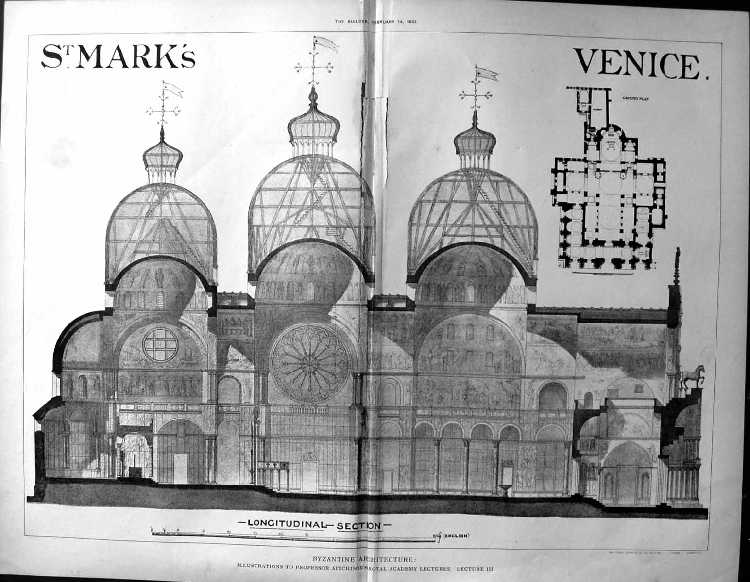 Old Damaged Builder 1891 Byzantine Architecture St. Mark'S Venice Ita 19th