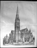 Old Damaged Builder 1891 Architecture Congregational Church Kensingto 19th