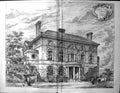 Antique Old Print Central Library Chelsea Brydon Builder 1891 Architecture