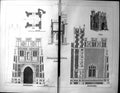 Original Old Antique Print Builder 1891 Architecture Design Decoration House