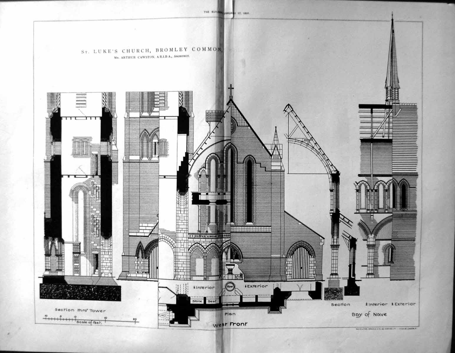 Old St. Luke'S Church Bromley Common Cawston Builder 1891 Architectur 19th