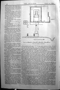 Original Old Antique Print Plan Temple Kalanshah Builder 1894 Architecture 19th