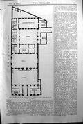 Original Old Antique Print Plan Bank England Sampson Builder 1894 Architecture