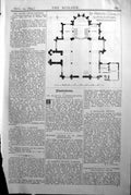 Old Plan St. Mary'S Church Summerstown Wandsworth Builder 1894 Archit Victorian