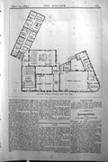 Old First Floor Plan Municipal Buildings Rotherham Builder 1894 Archi Victorian