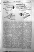 Antique Print Builder 1894 Fissured Sandstone Water Reservoir Pervious Beds