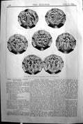 Old Print Builder 1894 Carved Bosses Intersection RoGroins Cheltenham Co 19th