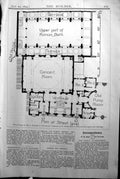 Antique Print Plan Baggallay Roman Bath Bristowe Builder 1894 Architecture 19th
