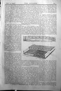 Antique Old Print Banks Patent Hollow FireproFloor Builder 1894 Architecture