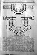 Old Plan Auditorium Hofburg Theatre Vienna Schroeter Builder 1894 Arc Victorian