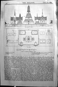 Old Type Buddhistic Monastery Wat Santa Phrachadi Builder 1894 Archit Victorian