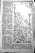 Old Wrought Iron Screen Choir Bourges Cathedral Builder 1894 Architec Victorian
