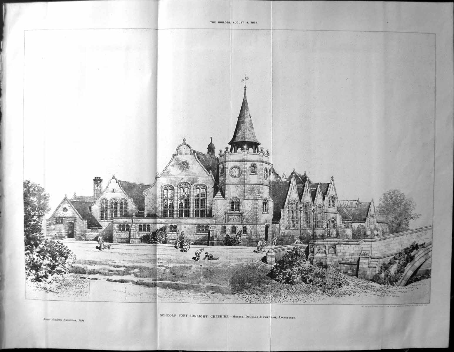 Old Schools Port Sunlight Cheshire Douglas Fordham Builder 1894 Archi 19th