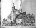 Old Antique Print Builder 1894 Architecture Village Church Design Eden 19th