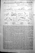 Old Illustration Students Joinery Chisel Saw Tools Builder 1896 Archi Victorian