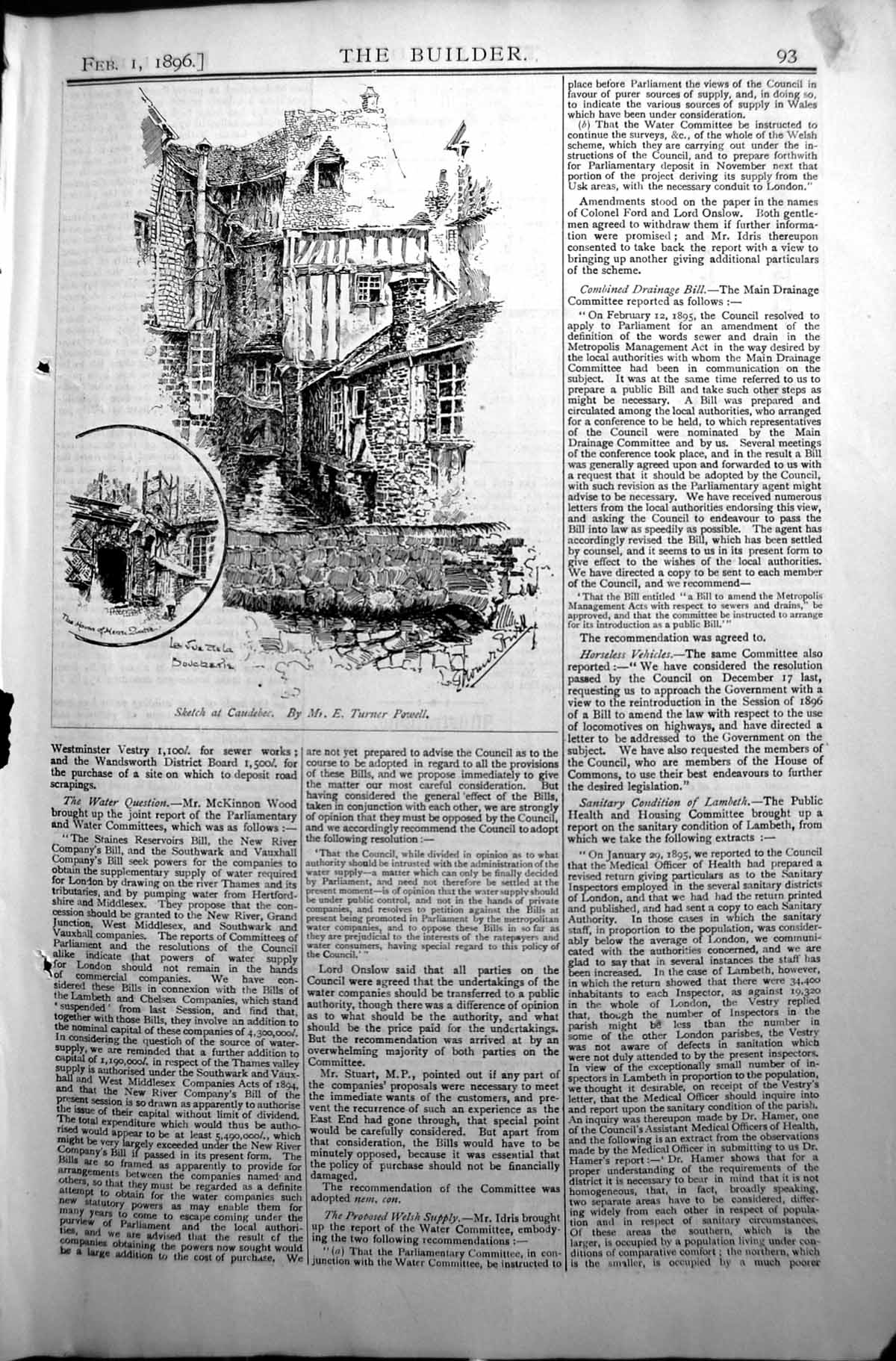 Old Builder 1896 Architecture Houses Caudebec Turner Powell Buildings Victorian