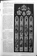 Old Antique Print Builder 1896 Window St. Peter'S Bournemouth Percy Bacon 19th