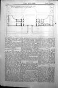 Old Design Plan Entrance Large Country Mansion Builder 1896 Architect Victorian