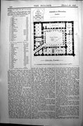 Old Antique Print Builder 1896 Architecture Ground Floor Plan Marienburg 19th