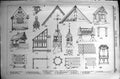 Old Print Builder 1896 Illustrations Students Column Ornamental Carpentry 19th