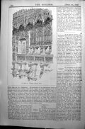 Antique Old Print Builder 1896 Architecture Stalls St. Thomas'S Church Avila