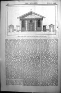 Original Old Antique Print St. Paul'S Covent Garden Builder 1896 Architecture