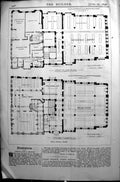 Old Ground Floor Plan Public Library Cardiff Builder 1896 Architectur Victorian
