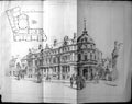 Old Competition Design Durham County Council Offices Robson 1896 Arch 19th