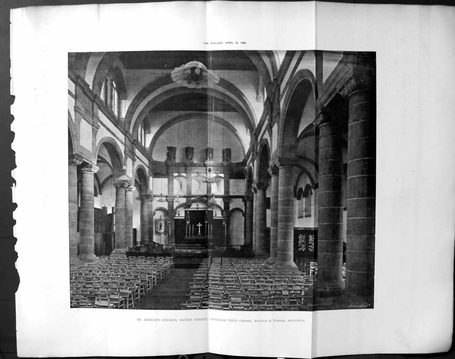 Old St. Anselm Church Davies Street Balfour Turner Builder 1896 Archi 19th