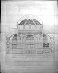 Antique Old Print Design Town Church Pieter Rodeck Builder 1896 Architecture