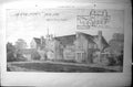 Antique Old Print Builder 1896 Architecture Country House Breden Ground Plan