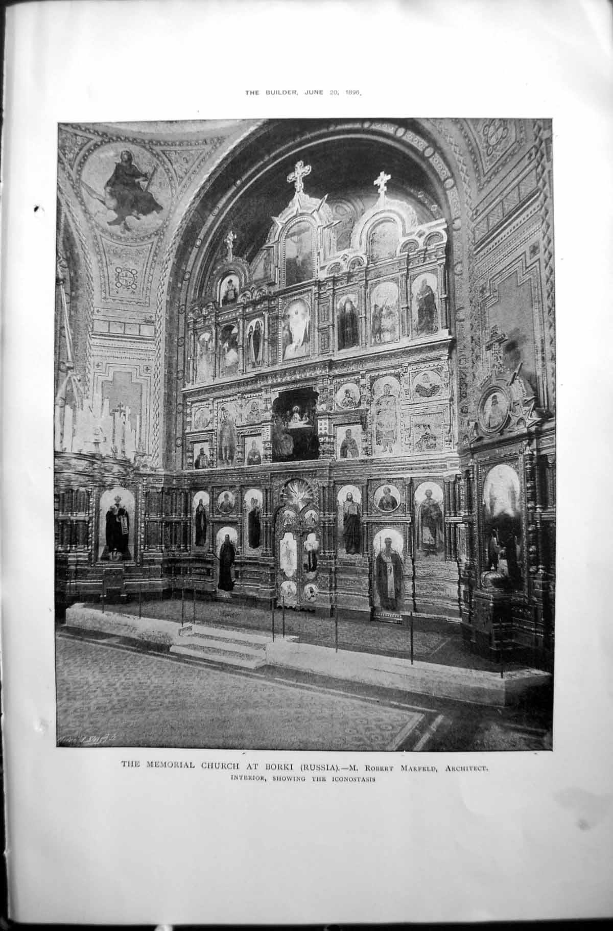 Old Builder 1896 Architecture Memorial Church Borki Robert Marfeld Ic Victorian