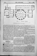 Old Plan West Ham Public Library Technical Institute Reading Room 1896 19th