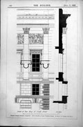 Old Print Liverpool Museum Extension Elevation 2Nd Premiated Design Brydon 1896