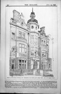 Old Headquarters Victoria St Georges Rifles London C Shoppee Arch 1896 19th