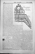 Old Wrought Iron Work Screen Top Balusters Straps Starkie Gardner 1896 19th