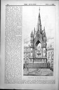 Old Albert Memorial T Worthington Chetham College M Taylor Arch 1896 Victorian