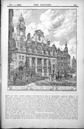 Old Print Lancashire York Bank Manchester Royal Institution Rylands Library1896