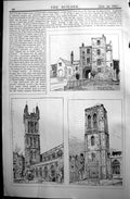Old Builder 1897 Architecture St. Sephen'S Church Bristol Temple Coll Victorian