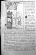 Old Builder 1897 Architecture Sherborne Abbey Interior Wickham Chapel Victorian