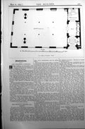 Original Old Antique Print Plan Offices Liverpool Builder 1897 Architecture