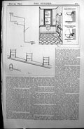 Old Builder 1897 Architecture Patent Corbell Lavatory Wash-Down Close Victorian