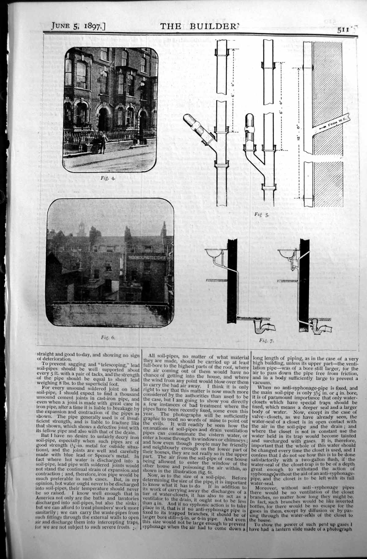 Old Builder 1897 Architecture House Sedgwick Photo Etcher Drainage Pi Victorian
