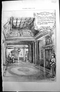 Old Builder 1897 Architecture School Science Liverpool Lecture Hall M Victorian