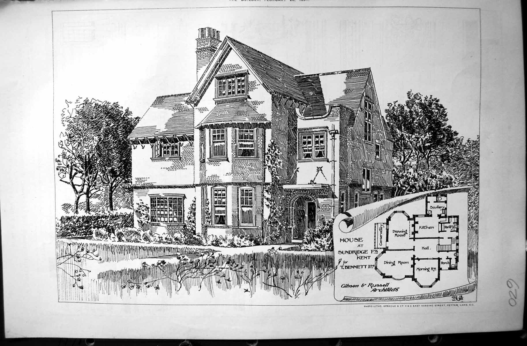 Old House Sundridge Kent Bennett Gibson Russell Builder 1897 Architec Victorian