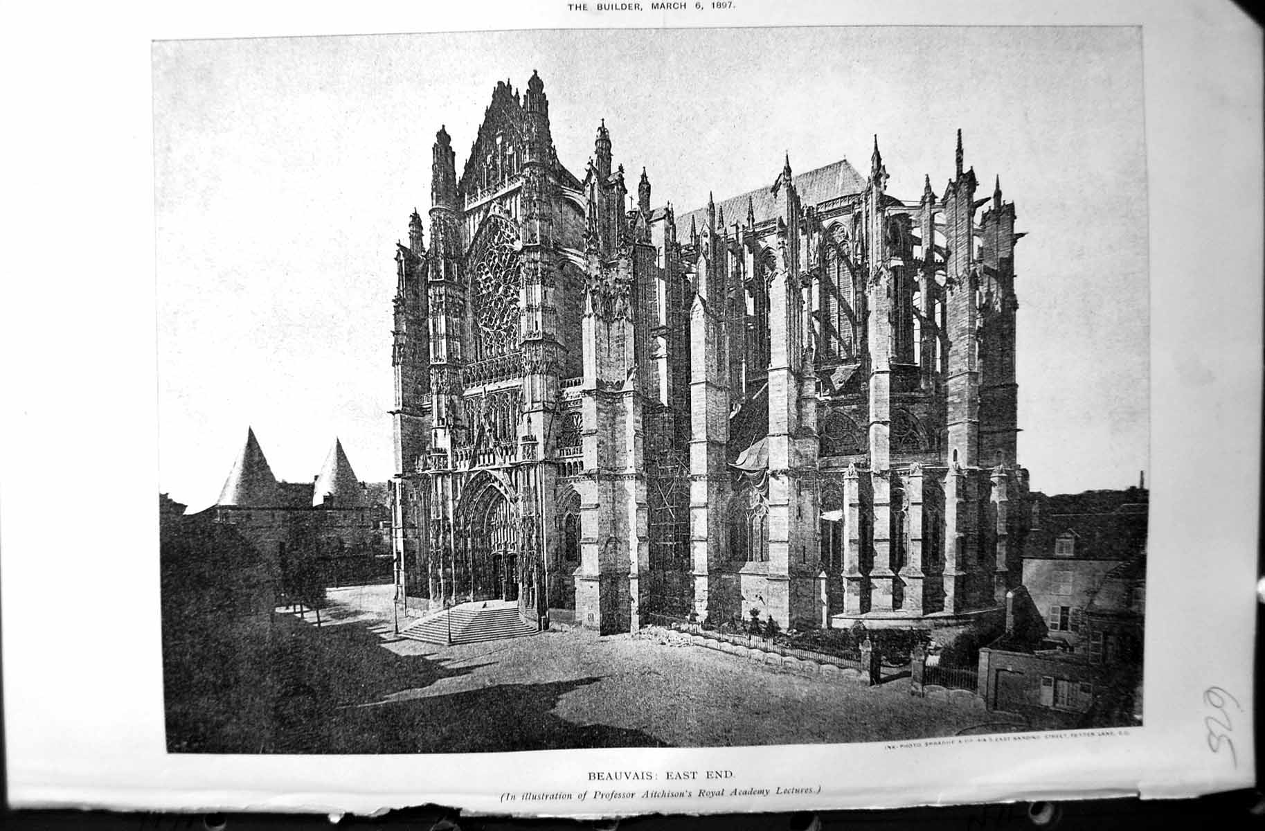 Old Builder 1897 Architecture Beauvais Easye End Cathedral Professor Victorian