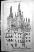 Old Antique Print Builder 1897 Architecture Burgos Cathedral Starmer Hack 19th
