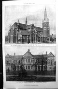 Old Print 1897 Architecture Matthew'S Phipps Memorial Church Hing Andrew 19th