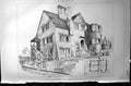 Antique Old Print Cottages Heathwaite Mawson Gibson Builder 1897 Architecture